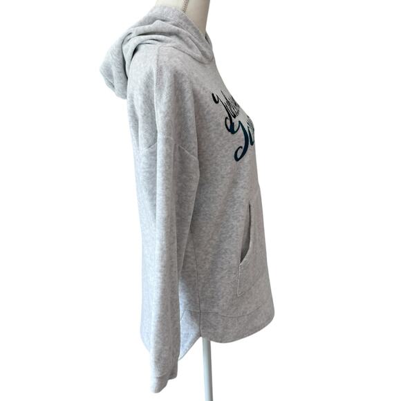 NFL Jacksonville Jaguars Sweatshirt Womens Small Gray Terry Velour Hoodie - Picture 3 of 13